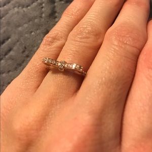 pandora rose gold bow ring pandora rose gold bow ring